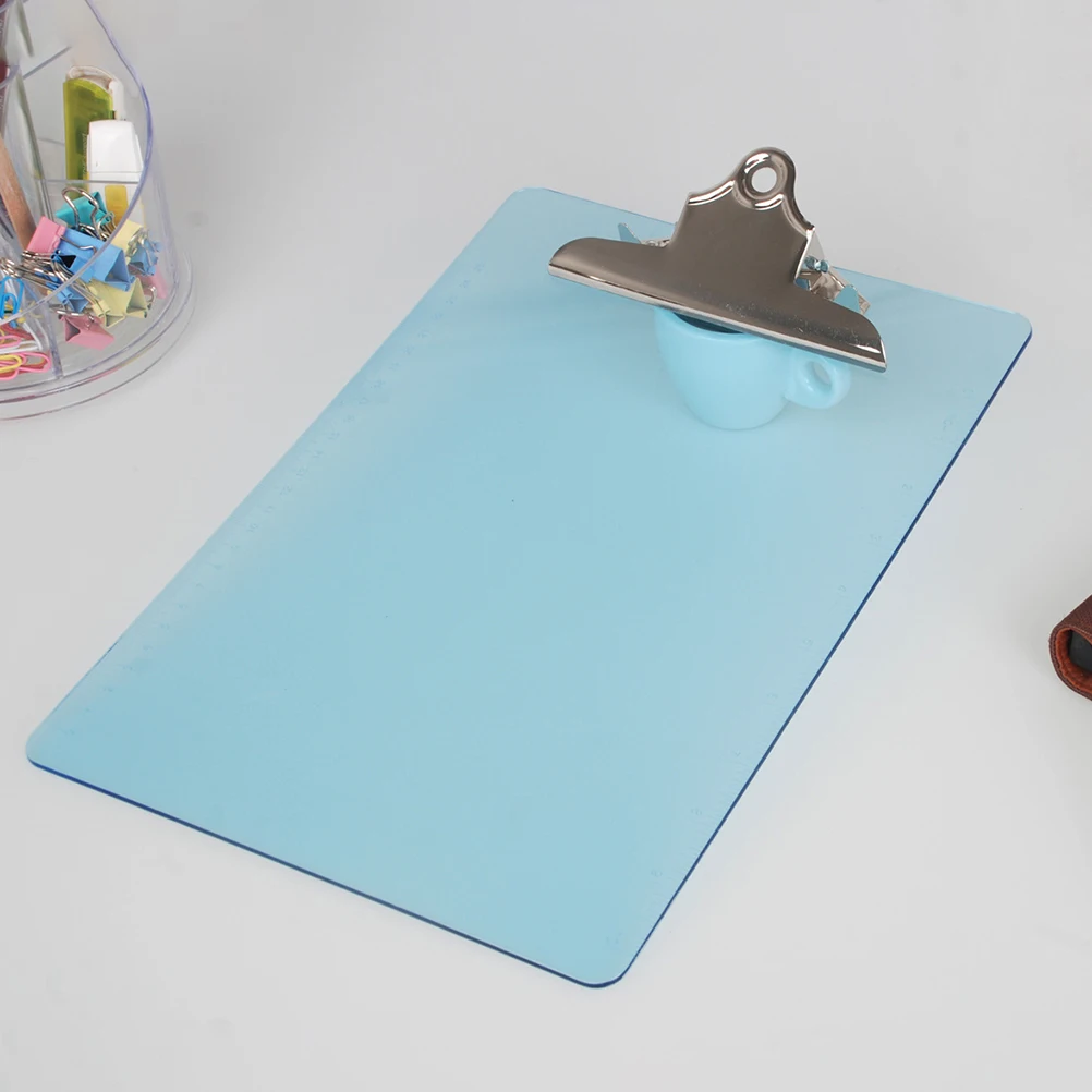 Plastic Writing Board Clip A4 Size Blue Lightweight Portable Office School Clipboard Paper Holder Smooth Edge Round Corner
Plastic Writing Board Clip A4 Size Blue Lightweight Portable Office School Clipboard Paper Holder Smooth Edge Round Corner