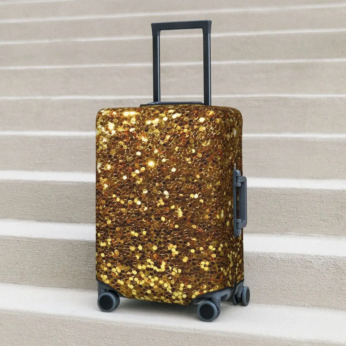 Gold Glitter Suitcase Cover Protection Elastic Travel Luggage Protector Covers for 18-32 Inch
Gold Glitter Suitcase Cover Protection Elastic Travel Luggage Protector Covers for 18-32 Inch