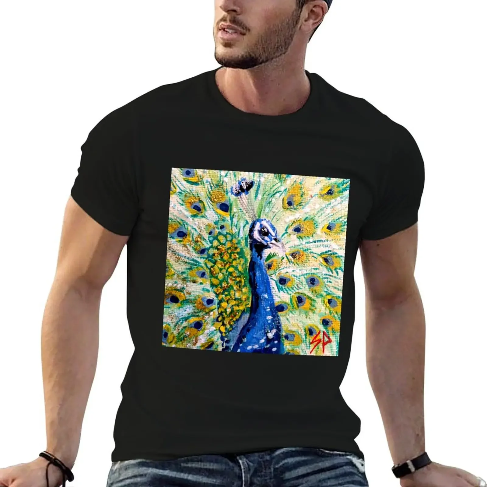 Peacock T-Shirt customs korean fashion luxury designer fashion shirts Men's t-shirts
Peacock T-Shirt customs korean fashion luxury designer fashion shirts Men's t-shirts