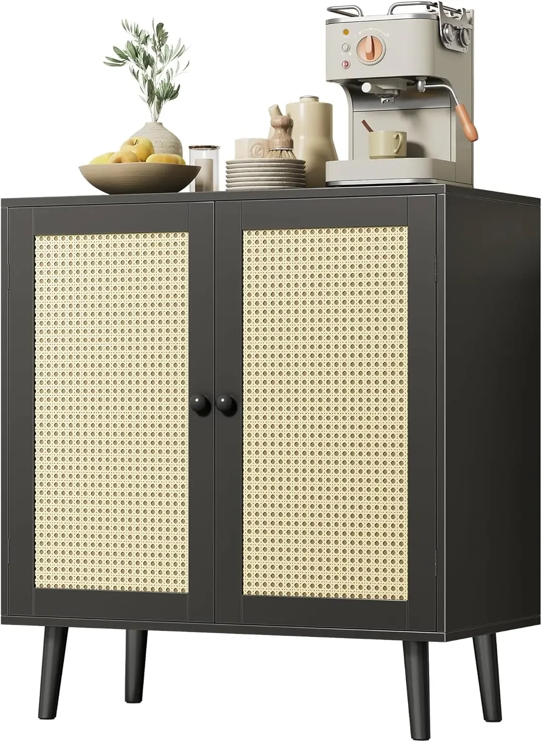 Black Synthetic Rattan Door Storage Buffet Cabinet Solid Wood Feet For Hallway Entry Living Room
Black Synthetic Rattan Door Storage Buffet Cabinet Solid Wood Feet For Hallway Entry Living Room