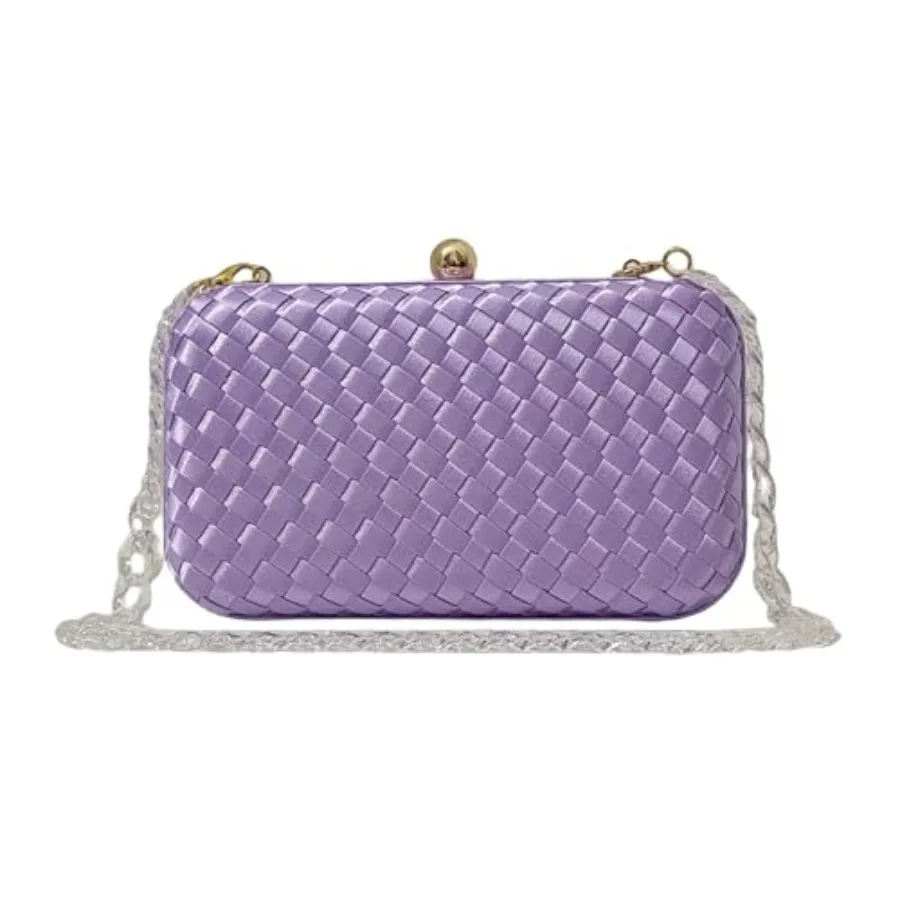 HUANG ZHUANG Handmade Woven Fabric Clutch Purse for Women Artificial Silk Crossbody handbag Banquet Dress Evening Bags
HUANG ZHUANG Handmade Woven Fabric Clutch Purse for Women Artificial Silk Crossbody handbag Banquet Dress Evening Bags