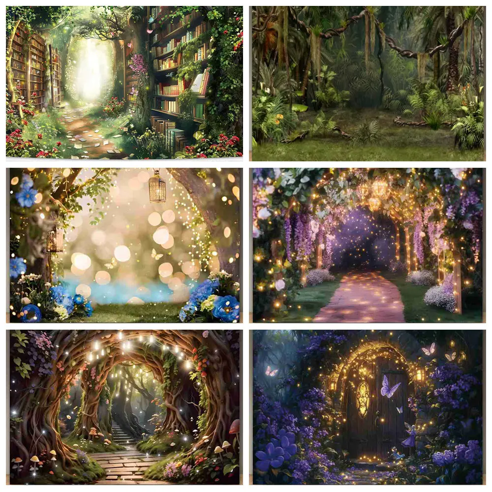 Fairy Tale Forest Dreamy Natural Jungle Forest Wonderland Mushroom House Backdrops Baby Birthday Party Photography Backdrop
Fairy Tale Forest Dreamy Natural Jungle Forest Wonderland Mushroom House Backdrops Baby Birthday Party Photography Backdrop