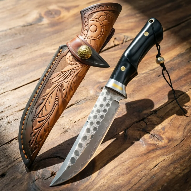 Damascus steel high hardness camping knife, fruit knife, kitchen knife, outdoor knife, multi-purpose knife
Damascus steel high hardness camping knife, fruit knife, kitchen knife, outdoor knife, multi-purpose knife