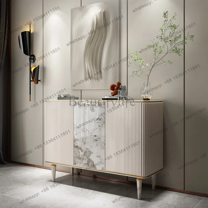 Italian light luxury dining side cabinet, modern simple living room storage, entrance cabinet
Italian light luxury dining side cabinet, modern simple living room storage, entrance cabinet