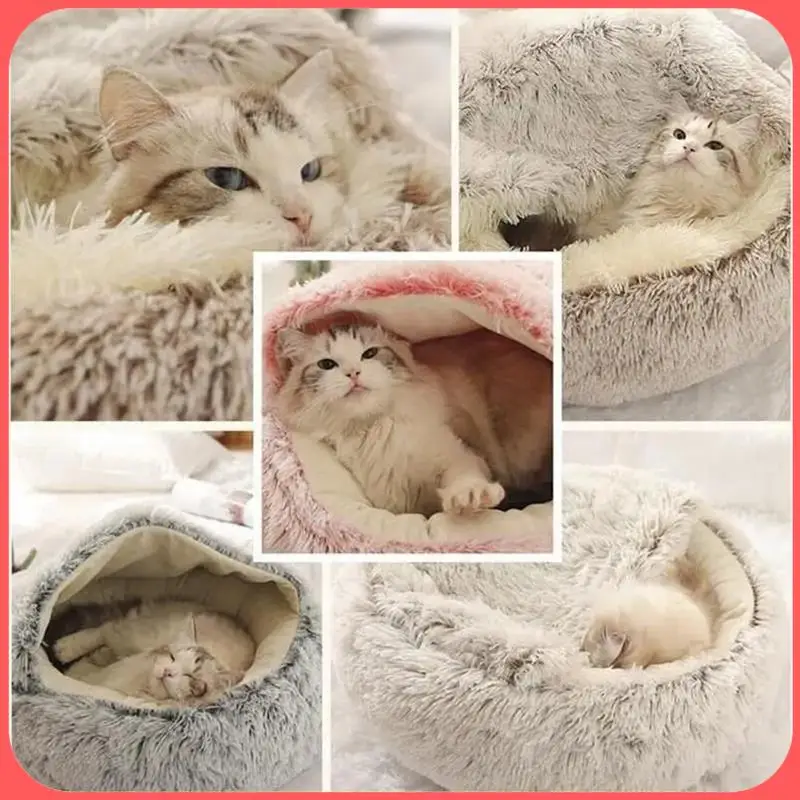 Soft Plush Round Cat Bed Pet Mattress Warm Comfortable Basket Cat Dog 2 In 1 Sleeping Bag Nest For Small Dogs, Grey Easy To Use
Soft Plush Round Cat Bed Pet Mattress Warm Comfortable Basket Cat Dog 2 In 1 Sleeping Bag Nest For Small Dogs, Grey Easy To Use