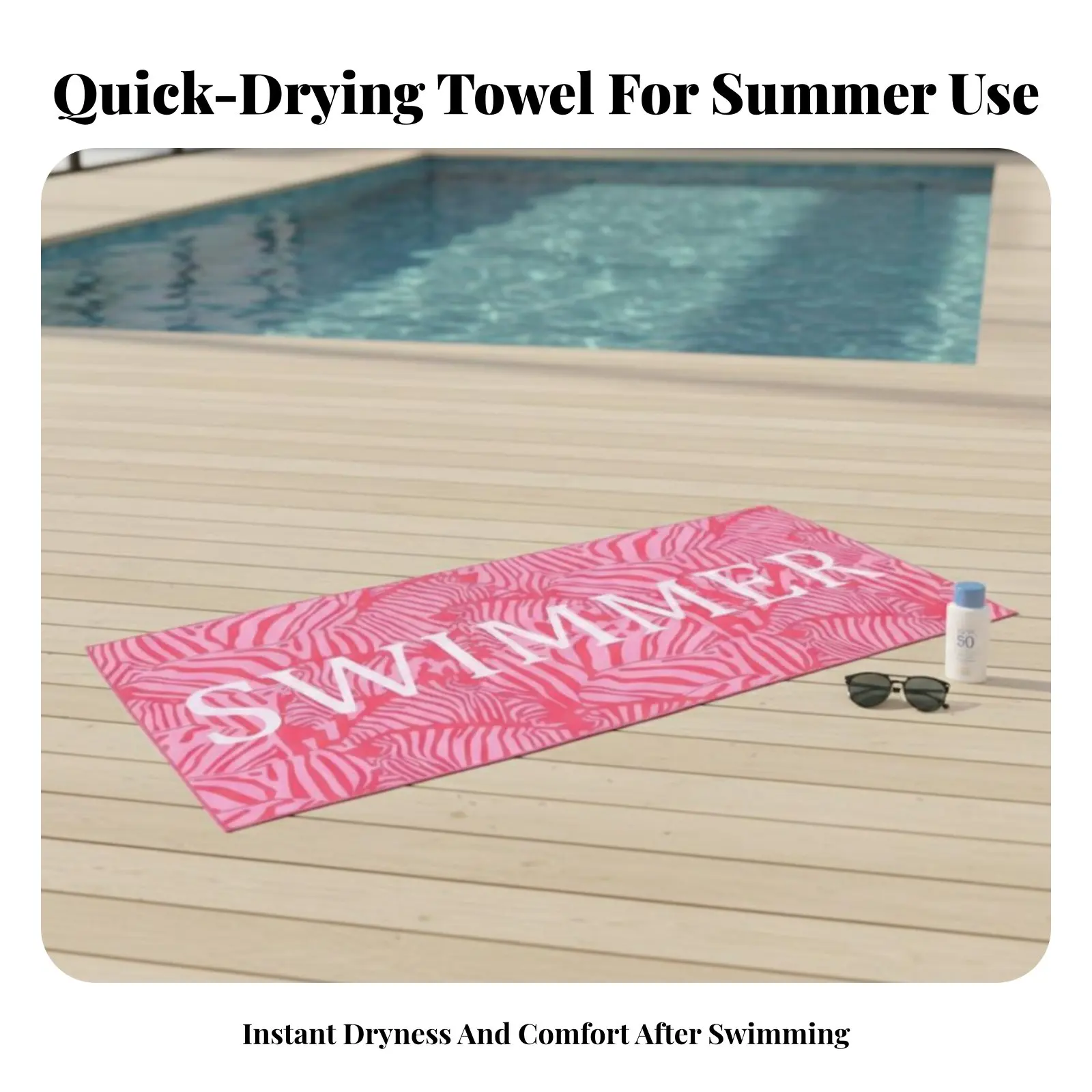Swimming Bath Towel, Large Absorbent, Quick Dry, Lightweight, Non-Shedding, Unisex, for Beach, Pool, Shower
Swimming Bath Towel, Large Absorbent, Quick Dry, Lightweight, Non-Shedding, Unisex, for Beach, Pool, Shower