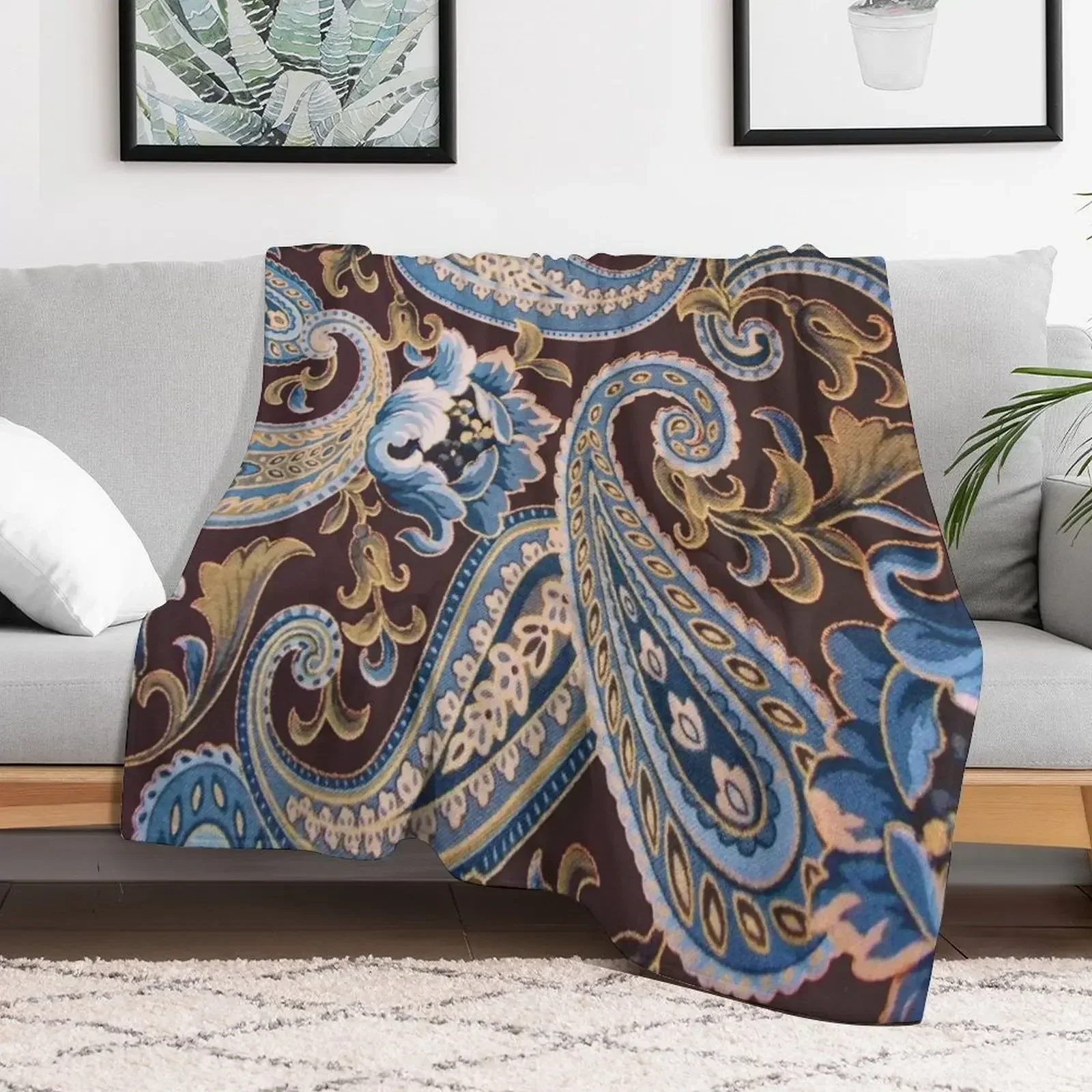 Blue Brown Vintage Paisley Throw Blanket Weighted Giant Sofa for winter Blankets Hairys Summer Beddings Blankets
Blue Brown Vintage Paisley Throw Blanket Weighted Giant Sofa for winter Blankets Hairys Summer Beddings Blankets