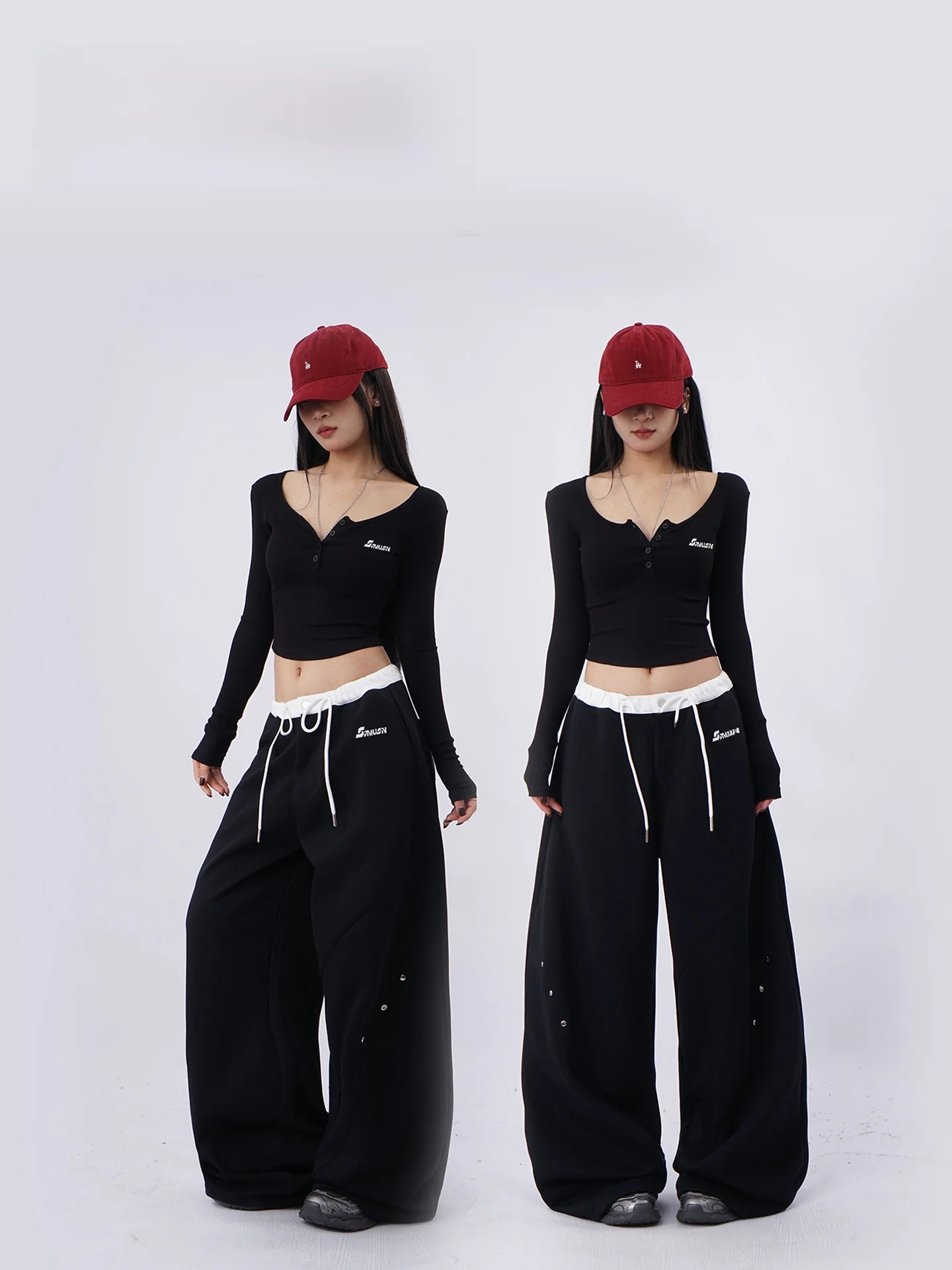 Color Block Jazz Knife Deconstructed Rivet Sport Pants Women's Street Dance Loose Hiphop Wide Leg Black Workwear Trendy ...
Color Block Jazz Knife Deconstructed Rivet Sport Pants Women's Street Dance Loose Hiphop Wide Leg Black Workwear Trendy ...