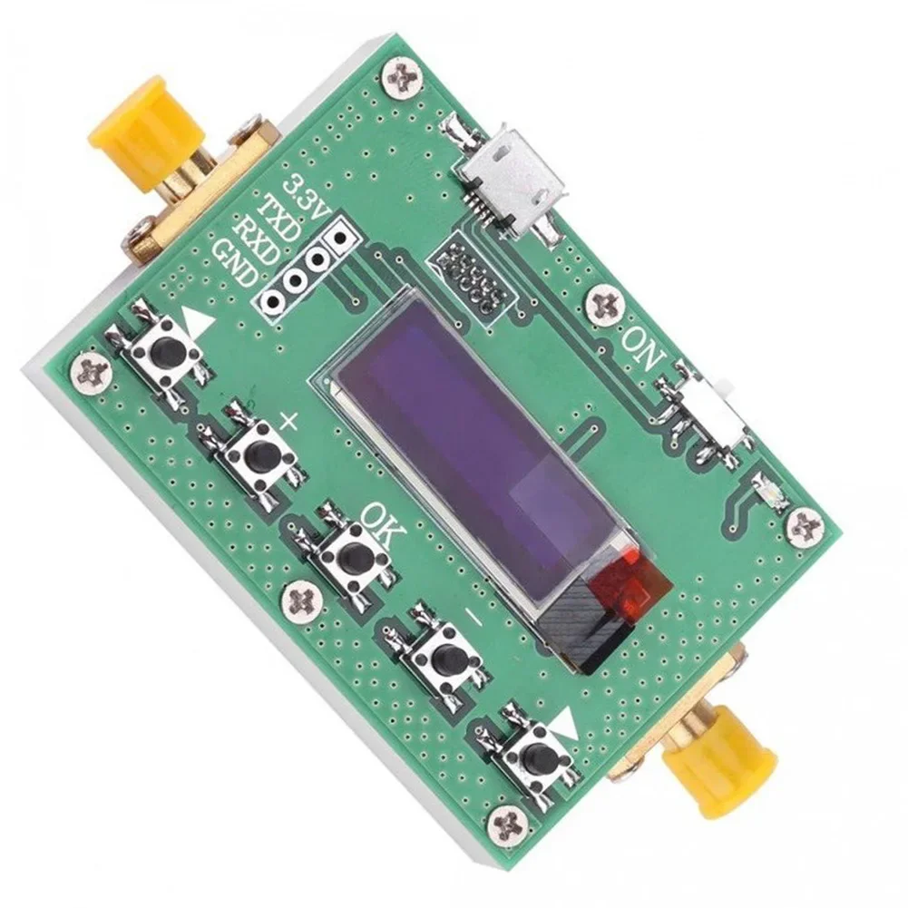W DB G Digital Programmable Attenuator X G Digital Programmable Attenuator DB Step DB OLED Display X X Mm DB Step LF GHz Ohms DB
W DB G Digital Programmable Attenuator X G Digital Programmable Attenuator DB Step DB OLED Display X X Mm DB Step LF GHz Ohms DB