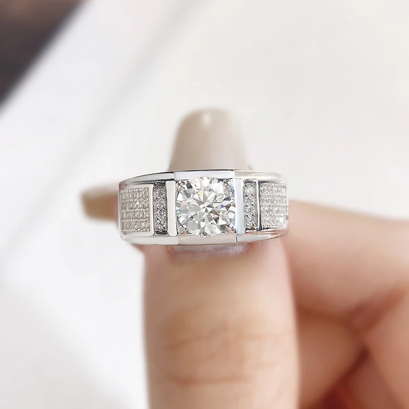 DWJ 1CT Роскошные сертифицированные обручальные кольца с муассанитом и бриллиантами для мужчин, подарок, настоящее серебро 925 пробы, лучшее качество, ювелирные изделия
DWJ 1CT Роскошные сертифицированные обручальные кольца с муассанитом и бриллиантами для мужчин, подарок, настоящее серебро 925 пробы, лучшее качество, ювелирные изделия