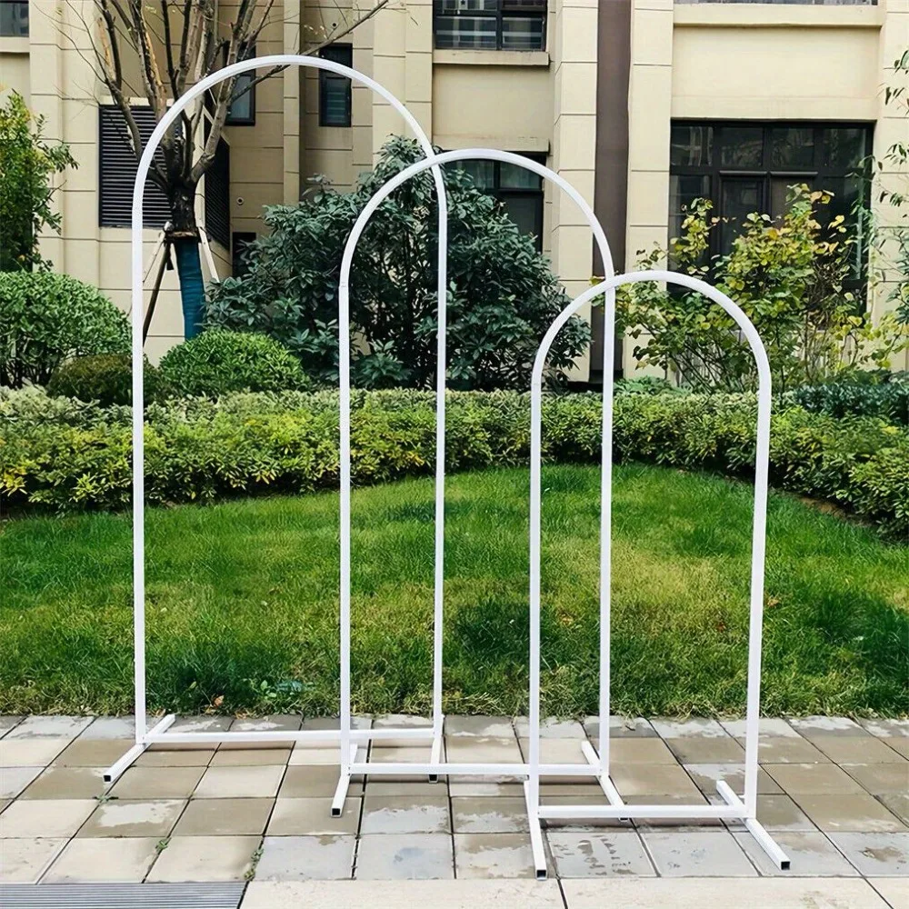 Large Wedding Arch Backdrop Set of 3 Metal White Arched Frame Stand Party Decor
Large Wedding Arch Backdrop Set of 3 Metal White Arched Frame Stand Party Decor