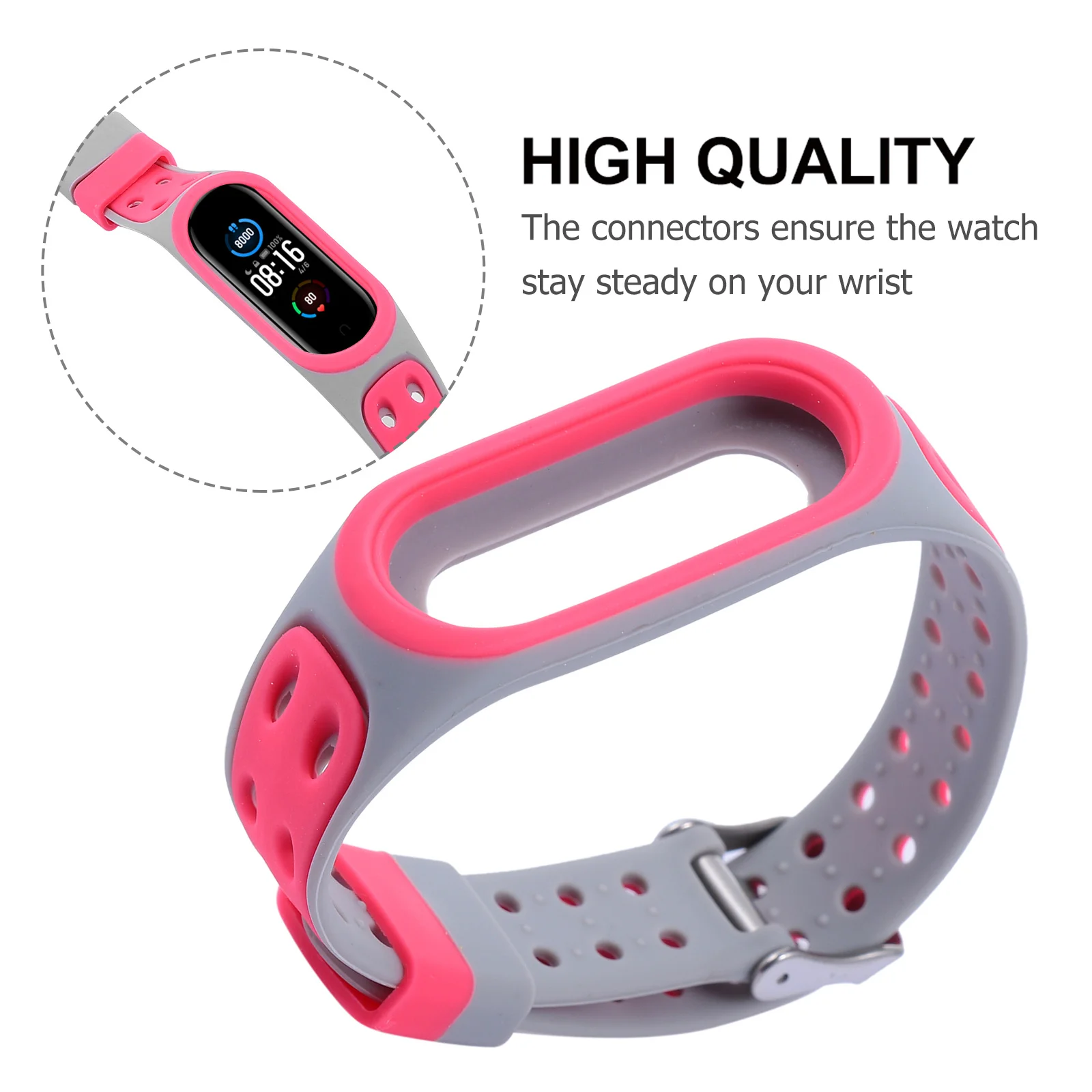 Silicone Replacement Strap for 3 4 Smart Band Compatible Wristband Adjustable Fit for Sports Daily Wear Gift
Silicone Replacement Strap for 3 4 Smart Band Compatible Wristband Adjustable Fit for Sports Daily Wear Gift