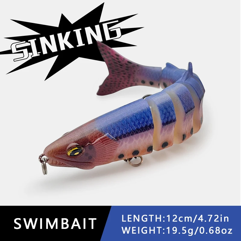 3Pcs Bionic Multi-Section Lure Set Submersible Fishing Lure for Saltwater and Freshwater Universal Fishing Bait All Swimming Layers Simulation Fish Lure
3Pcs Bionic Multi-Section Lure Set Submersible Fishing Lure for Saltwater and Freshwater Universal Fishing Bait All Swimming Layers Simulation Fish Lure
