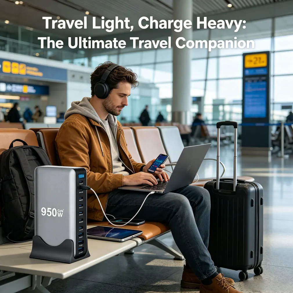 Universal Portable 10-Port GaN Fast Charger 950W PD3.1 USB-C Desktop Charger 7C3A Fast Charging for Phone & Tablets Dropshipping
Universal Portable 10-Port GaN Fast Charger 950W PD3.1 USB-C Desktop Charger 7C3A Fast Charging for Phone & Tablets Dropshipping