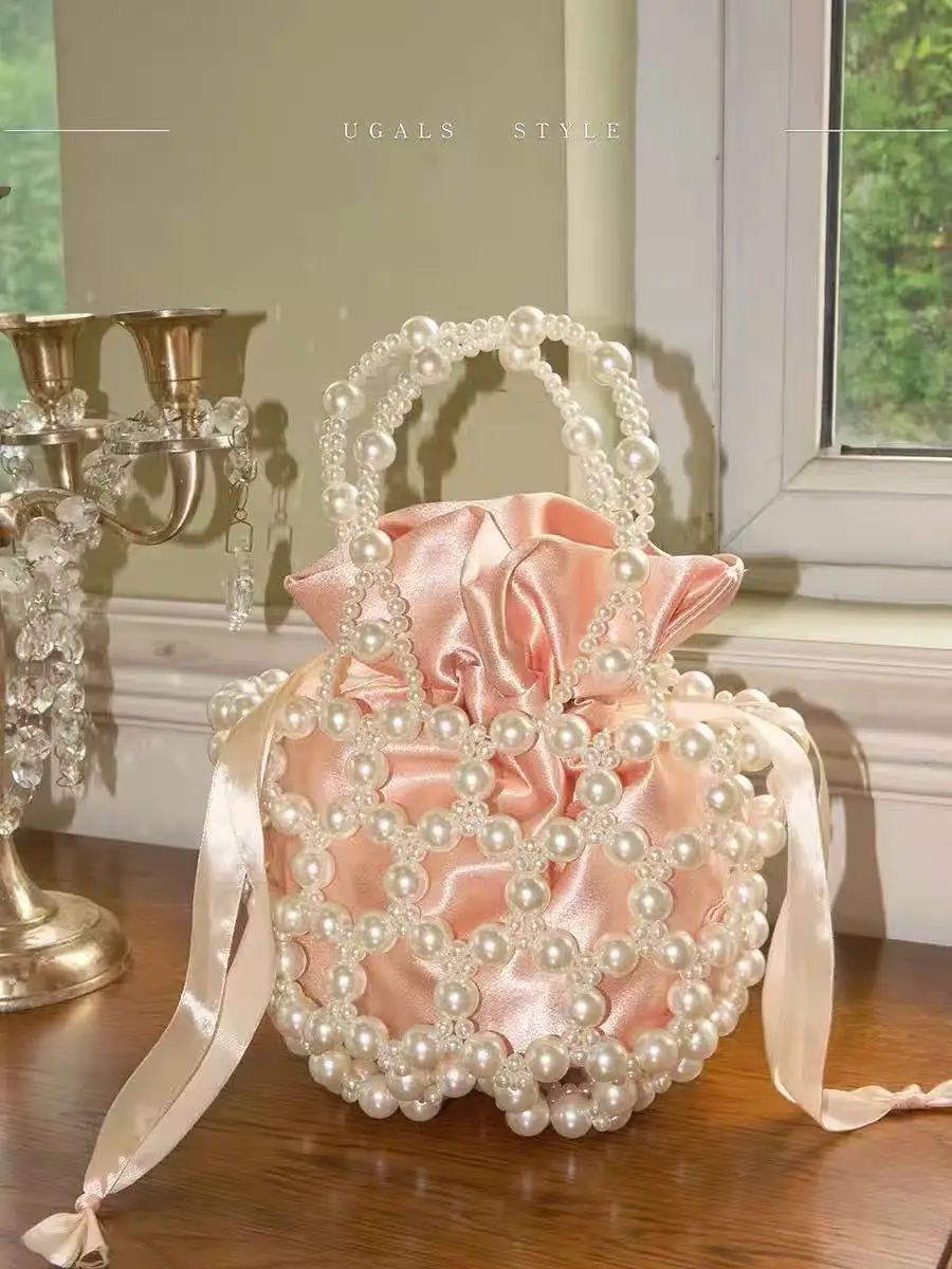 Beads Beaded Woven Handmade Hobo Bag Pearl Beading Women Handbag Wedding Party Clutch Purse Fashion Hollow Out Shoulder Bag
Beads Beaded Woven Handmade Hobo Bag Pearl Beading Women Handbag Wedding Party Clutch Purse Fashion Hollow Out Shoulder Bag