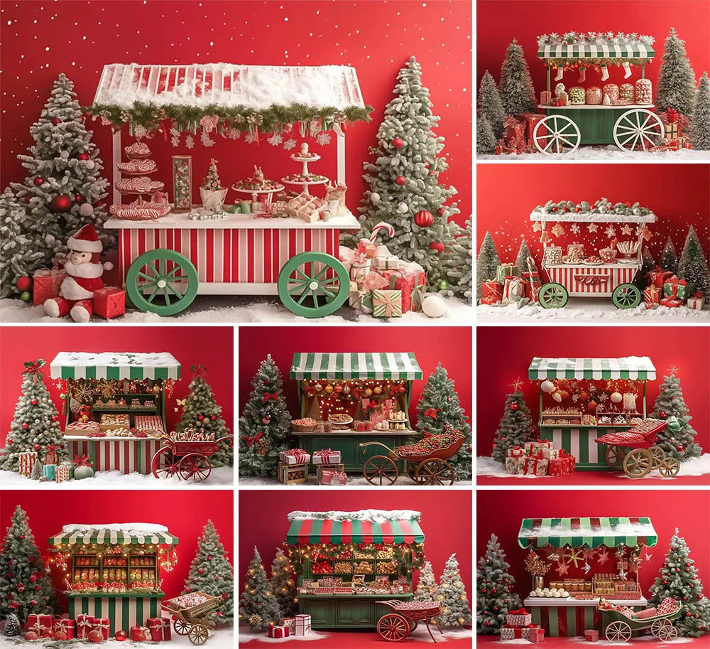Mehofond Christmas Candy Cart Photography Backdrop Kids Portrait Baby Shower Props Xmas Snow Pine Tree Glitter Background Studio
Mehofond Christmas Candy Cart Photography Backdrop Kids Portrait Baby Shower Props Xmas Snow Pine Tree Glitter Background Studio