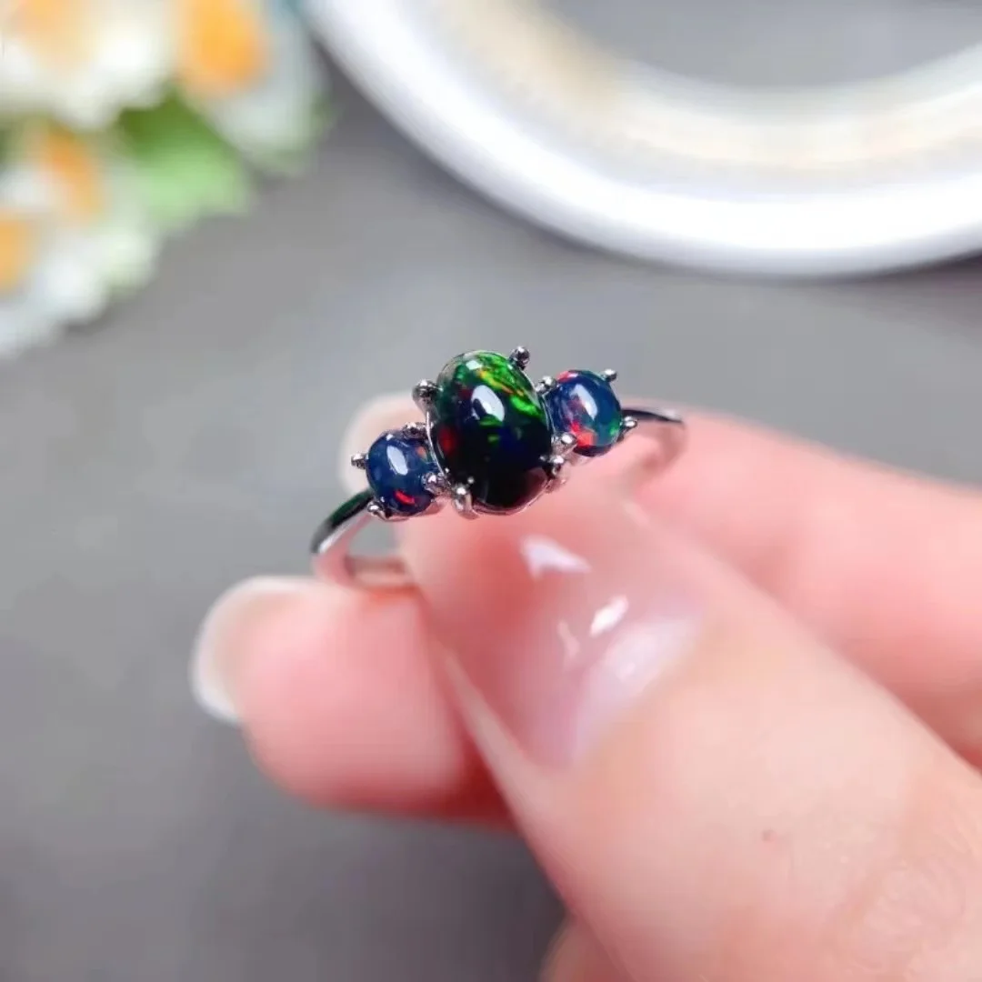 Simple 925 Silver Opal Ring for Daily Wear 100% Natural Opal Silver Ring Sterling Silver BlackOpal Jewelry
Simple 925 Silver Opal Ring for Daily Wear 100% Natural Opal Silver Ring Sterling Silver BlackOpal Jewelry