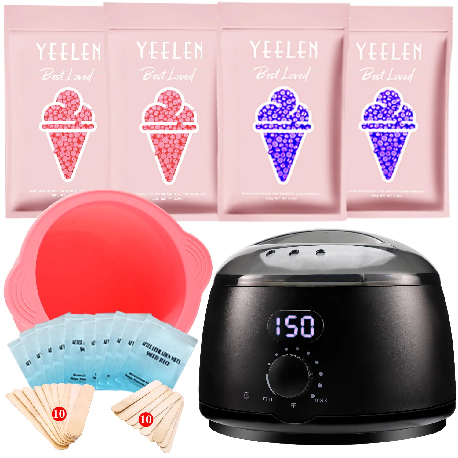 Hair Removal Kit Digital Wax Heater with US Plug Contains 14 oz Hard Wax Beads for Full Body Unisex
Hair Removal Kit Digital Wax Heater with US Plug Contains 14 oz Hard Wax Beads for Full Body Unisex