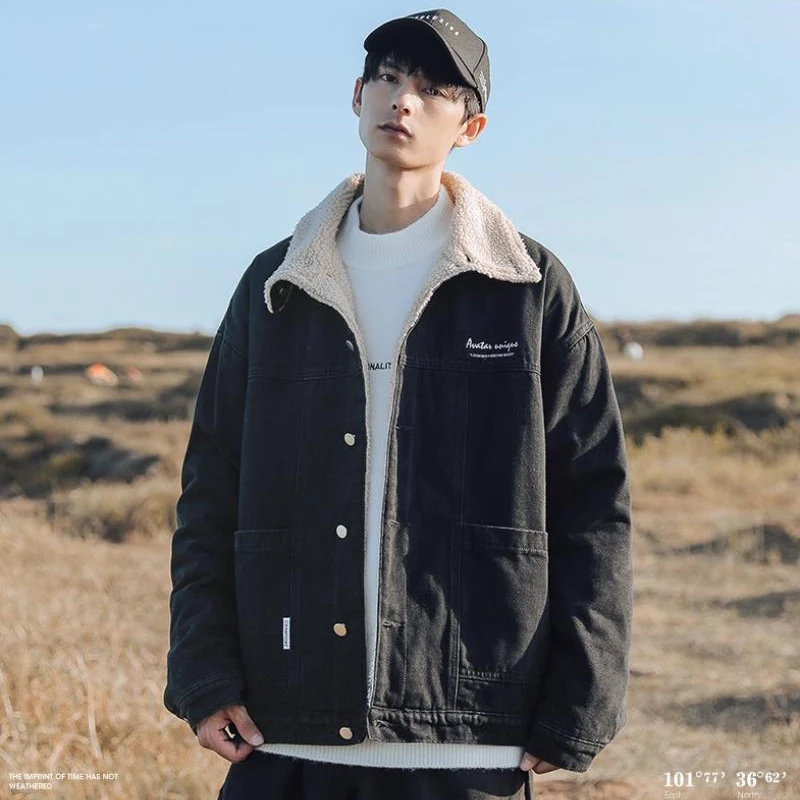 Men Light Blue Jeans Jackets Black Casual Denim Coats New Men Outerwear Winter Wool Liner Thicker Warm Denim Jackets Size 2Xl
Men Light Blue Jeans Jackets Black Casual Denim Coats New Men Outerwear Winter Wool Liner Thicker Warm Denim Jackets Size 2Xl