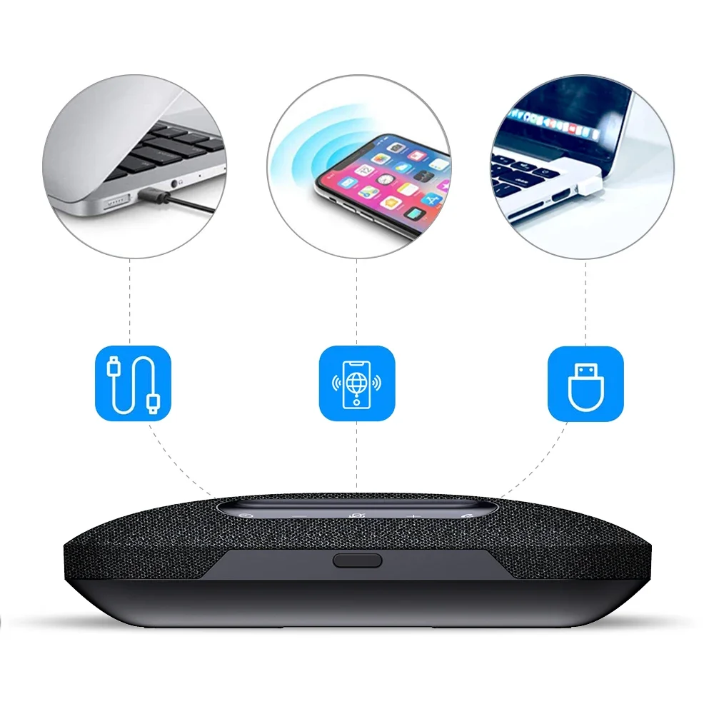2025 Megaphone Wirelessly Connects Laptop And Mobile Phone Hot Sale Speakerphone, Microphone, Suitable For Medium-sized Meeting
2025 Megaphone Wirelessly Connects Laptop And Mobile Phone Hot Sale Speakerphone, Microphone, Suitable For Medium-sized Meeting