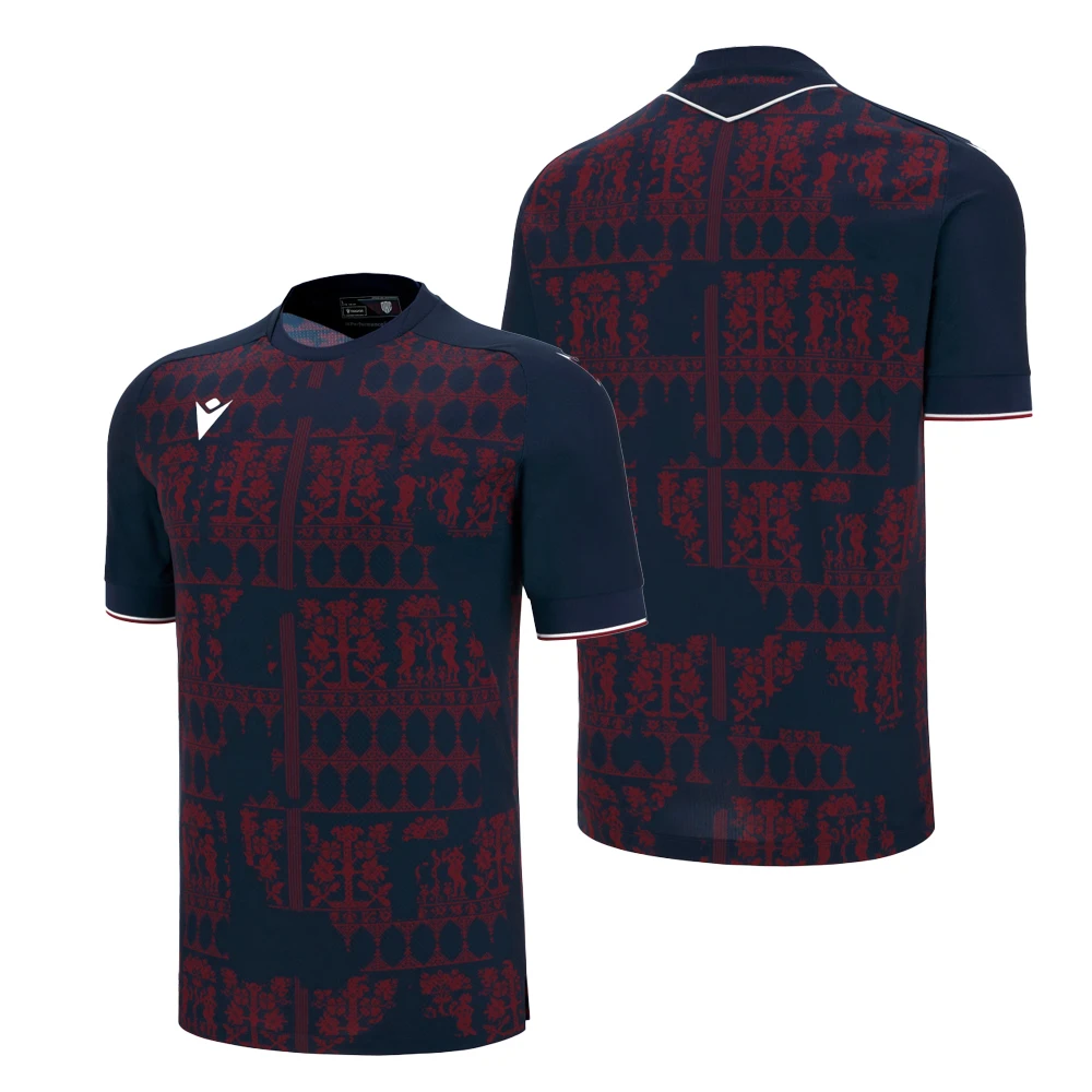 Macron 2025-26 Season Home And Away Jersey With Deep Blue Background Retro Dark Pattern Artistic Style Unique Men's T-Shirt 
Macron 2025-26 Season Home And Away Jersey With Deep Blue Background Retro Dark Pattern Artistic Style Unique Men's T-Shirt