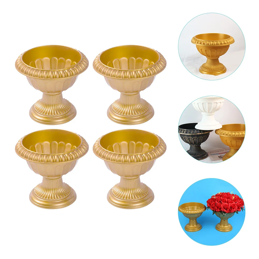 4 Pcs European Roman Basin Home Decoration Plastic Flowerpot Style Planter Metal Flowerpots Road Guiding Wedding Container
4 Pcs European Roman Basin Home Decoration Plastic Flowerpot Style Planter Metal Flowerpots Road Guiding Wedding Container