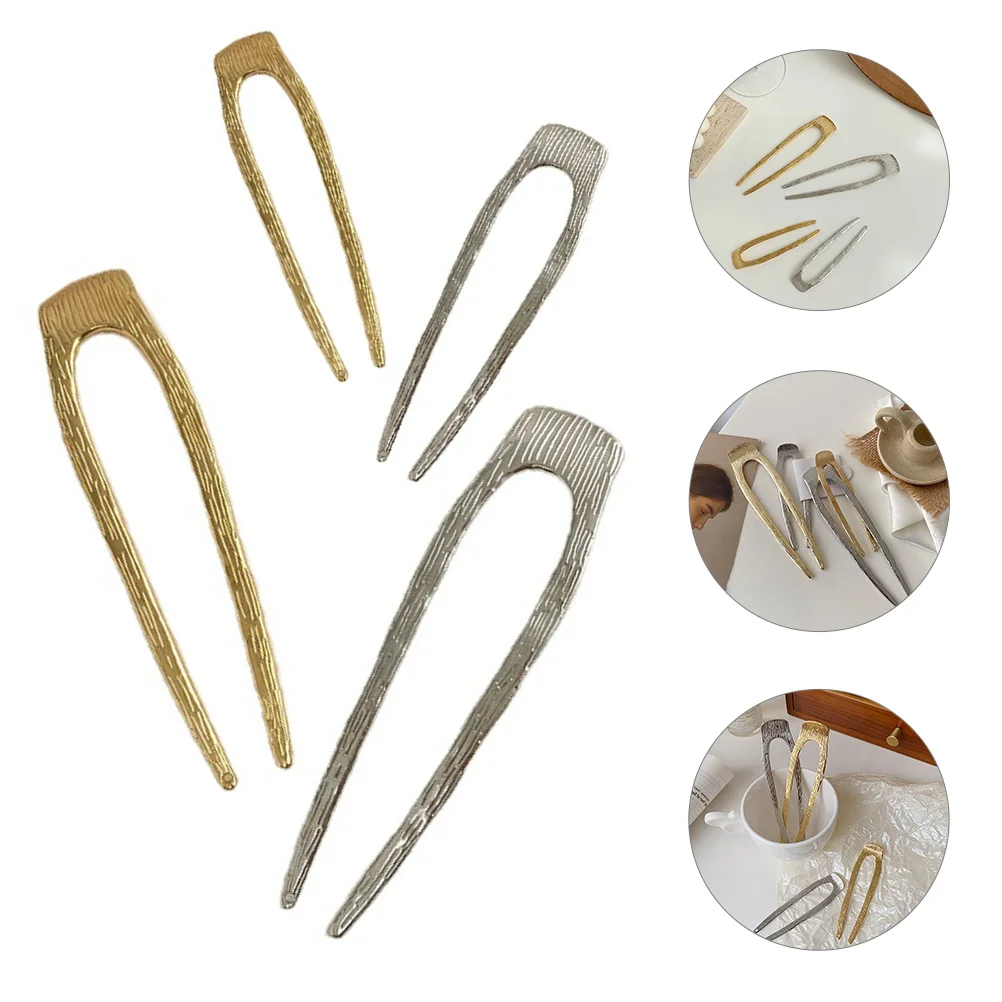 4 Pcs French Combs for Hair Plug Clips Chignon Pin Stick Metal Fork Woman Pins Buns
4 Pcs French Combs for Hair Plug Clips Chignon Pin Stick Metal Fork Woman Pins Buns