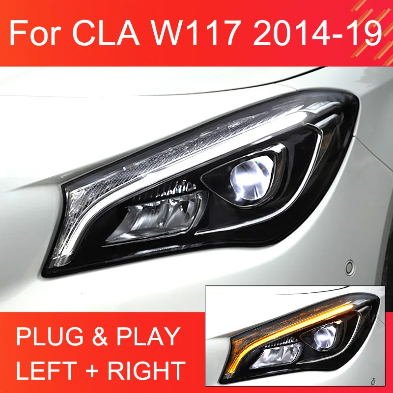 1 пара светодиодных фар в сборе для Mercedes Benz CLA W117 2014-2019, Plug and Play со светодиодным дневным светом, последовательная поворотная анимация
1 пара светодиодных фар в сборе для Mercedes Benz CLA W117 2014-2019, Plug and Play со светодиодным дневным светом, последовательная поворотная анимация