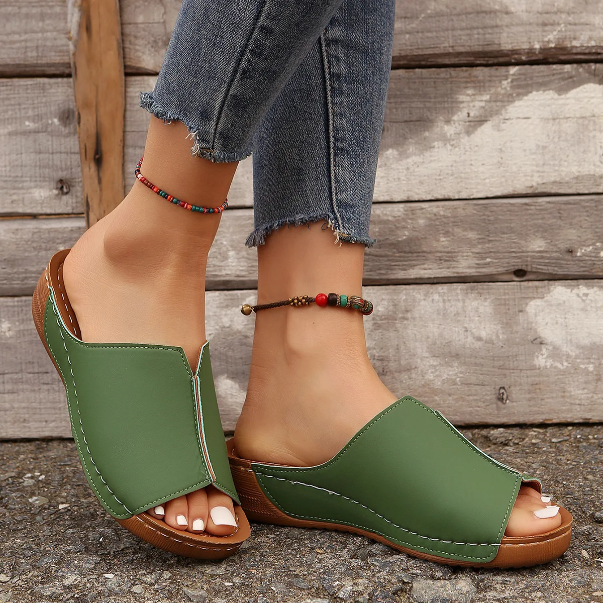 New Open Toe Women's Wedge Sandals White Summer Fashion Breathable Comfortable Sandals Woman Buckle Female Footwear Woman Shoes
New Open Toe Women's Wedge Sandals White Summer Fashion Breathable Comfortable Sandals Woman Buckle Female Footwear Woman Shoes
