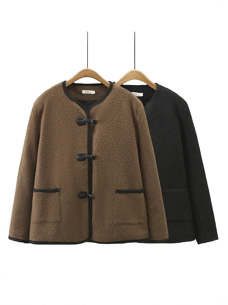 plus Size Women's Warmth Cotton Wool Clip round Ne Button up Coat Circle Design Faionable Slimming Winter Outerwear
plus Size Women's Warmth Cotton Wool Clip round Ne Button up Coat Circle Design Faionable Slimming Winter Outerwear