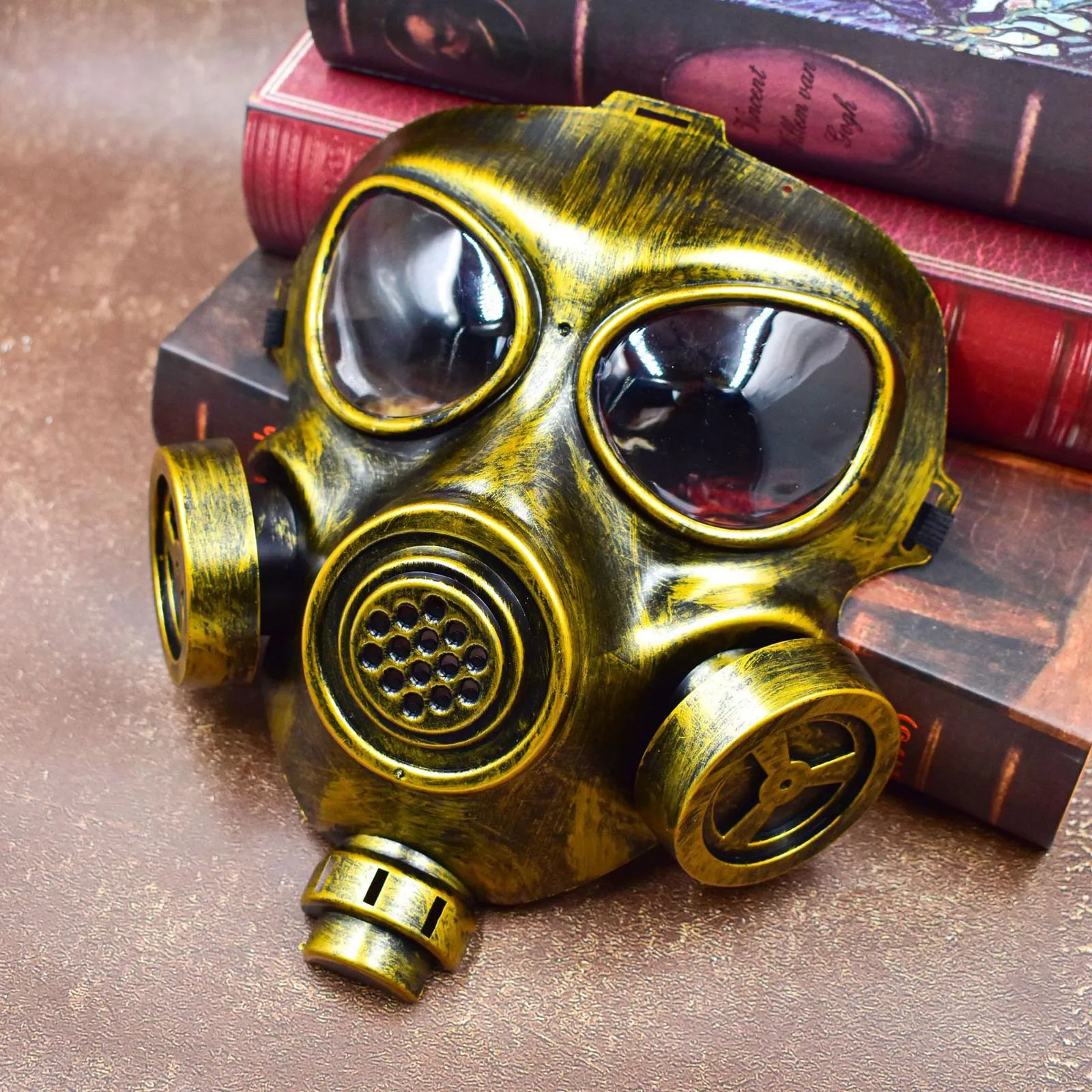 Unisex Full-Face Gas Mask for Halloween Costume Accessory Glasses AntiFog Mask Carnival Party Role-Playing Gothic Steampunk Mask
Unisex Full-Face Gas Mask for Halloween Costume Accessory Glasses AntiFog Mask Carnival Party Role-Playing Gothic Steampunk Mask