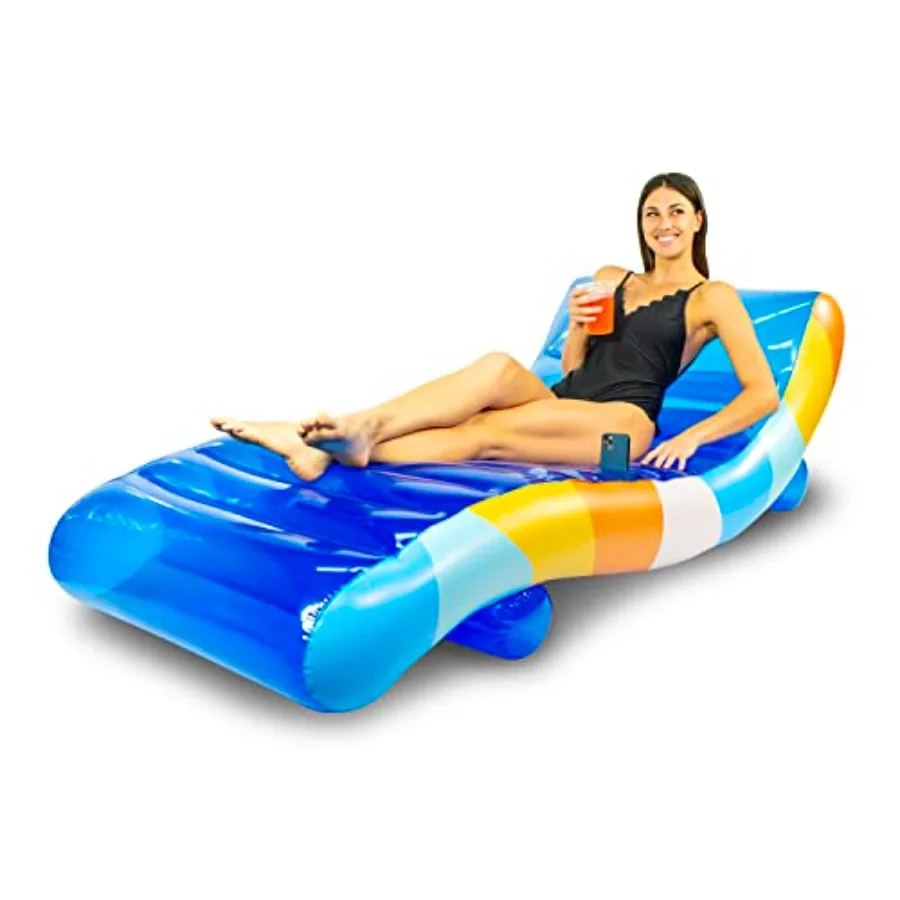 Good Vibes Floating Chaise Lounger. The Ultimate 2in1 Luxurious and Durable Inflatable Pool Float; Its a Lounge Chair on Land o
Good Vibes Floating Chaise Lounger. The Ultimate 2in1 Luxurious and Durable Inflatable Pool Float; Its a Lounge Chair on Land o