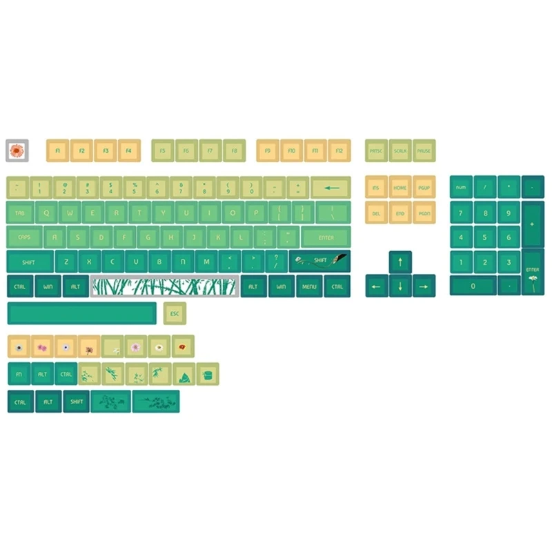 128 клавиш Колпачки для клавиш XDA Бамбуковые колпачки для клавиш PBT DyeSublimation для механических устройств
128 клавиш Колпачки для клавиш XDA Бамбуковые колпачки для клавиш PBT DyeSublimation для механических устройств