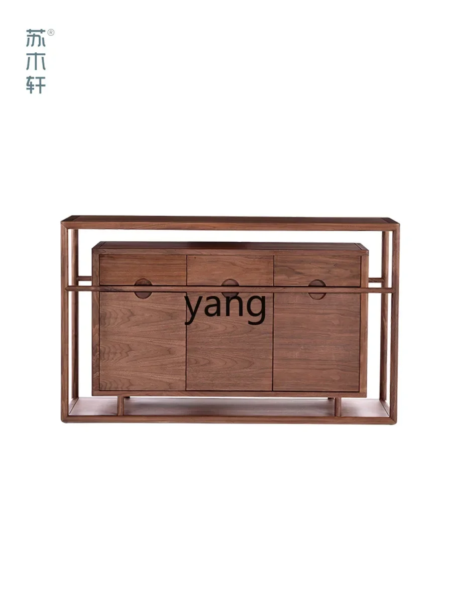 Yjq side cabinet solid wood foyer entrance black walnut locker simple storage cabinet
Yjq side cabinet solid wood foyer entrance black walnut locker simple storage cabinet