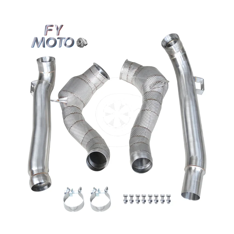 Exhaust Catted Downpipe for AMG GT/GTC/GTS/GTR 2015+ with Heat Shield
Exhaust Catted Downpipe for AMG GT/GTC/GTS/GTR 2015+ with Heat Shield