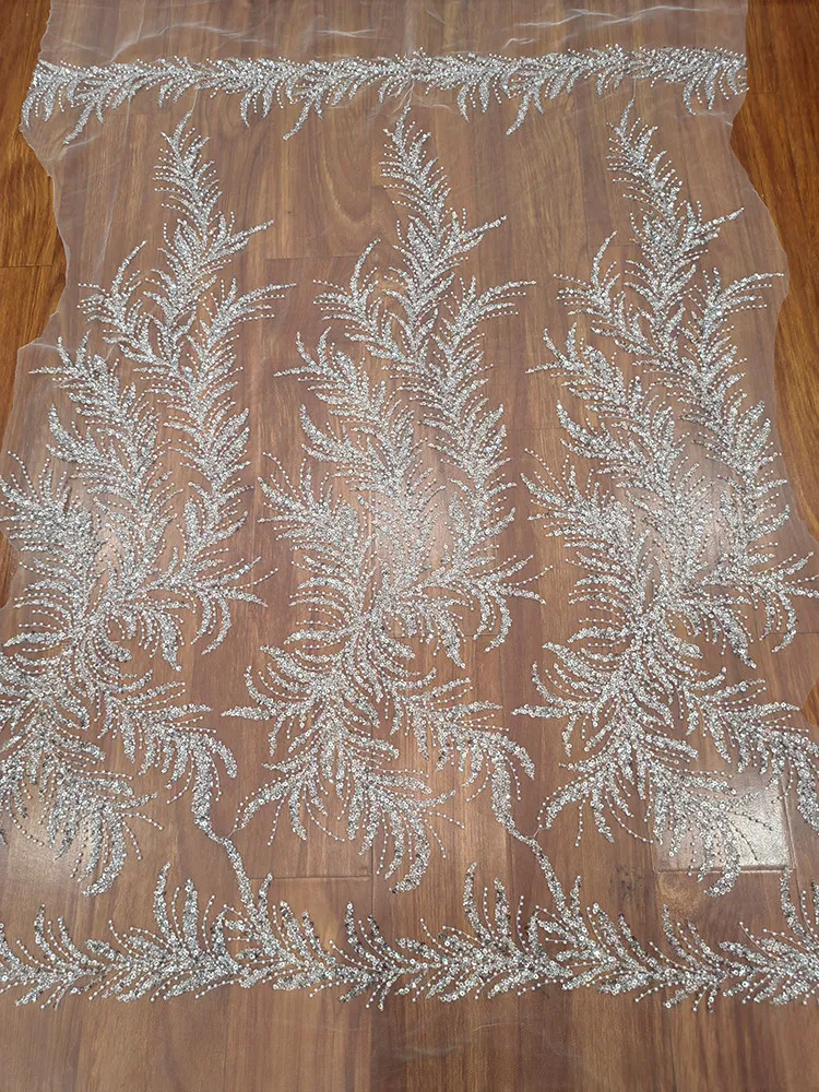 Classic 3D Sequin Beaded Lace Fabric for DIY Wedding Dress and Evening Gown Decoration Clothing Accessories Lace
Classic 3D Sequin Beaded Lace Fabric for DIY Wedding Dress and Evening Gown Decoration Clothing Accessories Lace