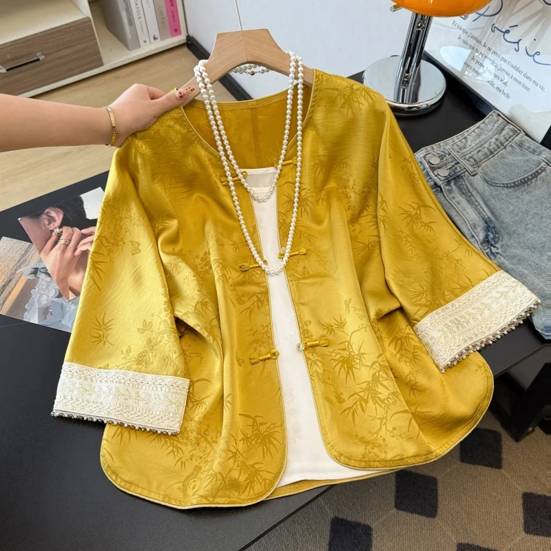 New Chinese Style round Neck Embroidered Button up Sleeveless Top with Vintage Strap Two Piece Set Women's Fashion Spring Col...
New Chinese Style round Neck Embroidered Button up Sleeveless Top with Vintage Strap Two Piece Set Women's Fashion Spring Col...