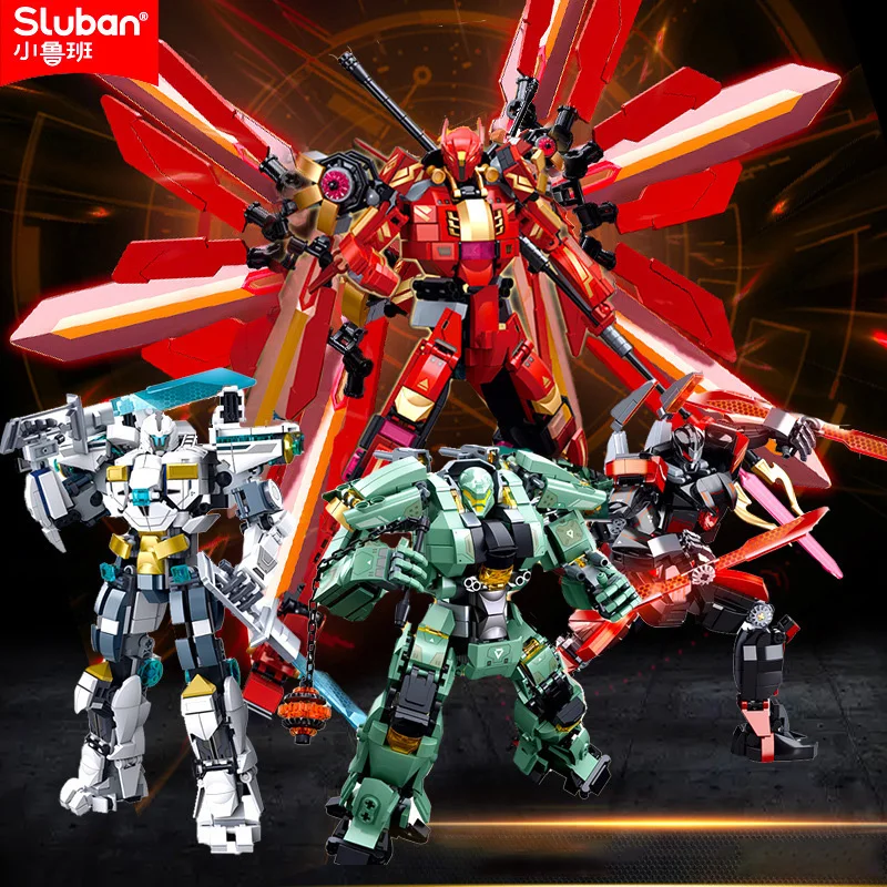 Sluban Mech series Ice Peak Protector embers Travel Athena Shape-shifting robot model display children's building blocks toys
Sluban Mech series Ice Peak Protector embers Travel Athena Shape-shifting robot model display children's building blocks toys