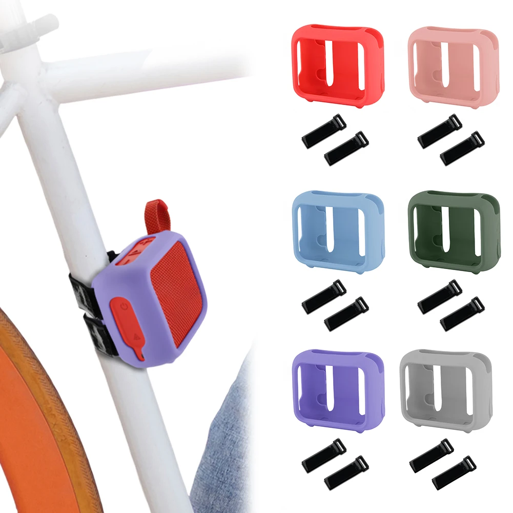 Silicone Case Travel Carrying Pouch with Speaker Mount Strap Portable Speaker Case Shockproof Speaker Cover for JBL Go 4
Silicone Case Travel Carrying Pouch with Speaker Mount Strap Portable Speaker Case Shockproof Speaker Cover for JBL Go 4