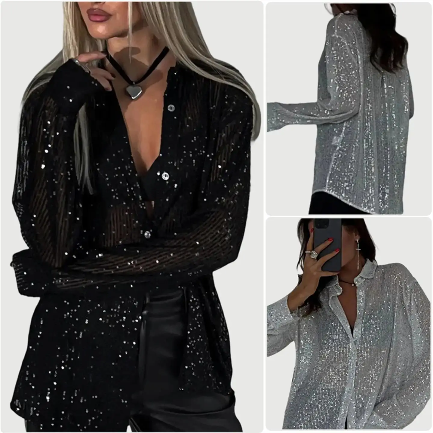 Сексуальный воротник, длинный све, женский топ, модный кардиган на пуговицах с блестками, верхняя одежда из смеси хлопка, осенняя коллекция премиум-класса
Сексуальный воротник, длинный све, женский топ, модный кардиган на пуговицах с блестками, верхняя одежда из смеси хлопка, осенняя коллекция премиум-класса