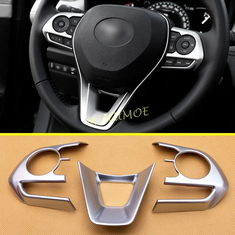 Matte Chrome Interior Steering Wheel Switch Cover Trims For Toyota Corolla Cross Hatchback Touring Sports RAV4 Suzuki Swace
Matte Chrome Interior Steering Wheel Switch Cover Trims For Toyota Corolla Cross Hatchback Touring Sports RAV4 Suzuki Swace