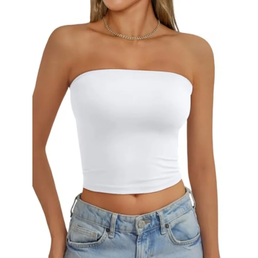 AUTOMET Tube Tops Strapless Crop Tops Basic Backless Sleeveless Bandeau Going Out Cute Summer Clothes Spring Outfits 2026
AUTOMET Tube Tops Strapless Crop Tops Basic Backless Sleeveless Bandeau Going Out Cute Summer Clothes Spring Outfits 2026