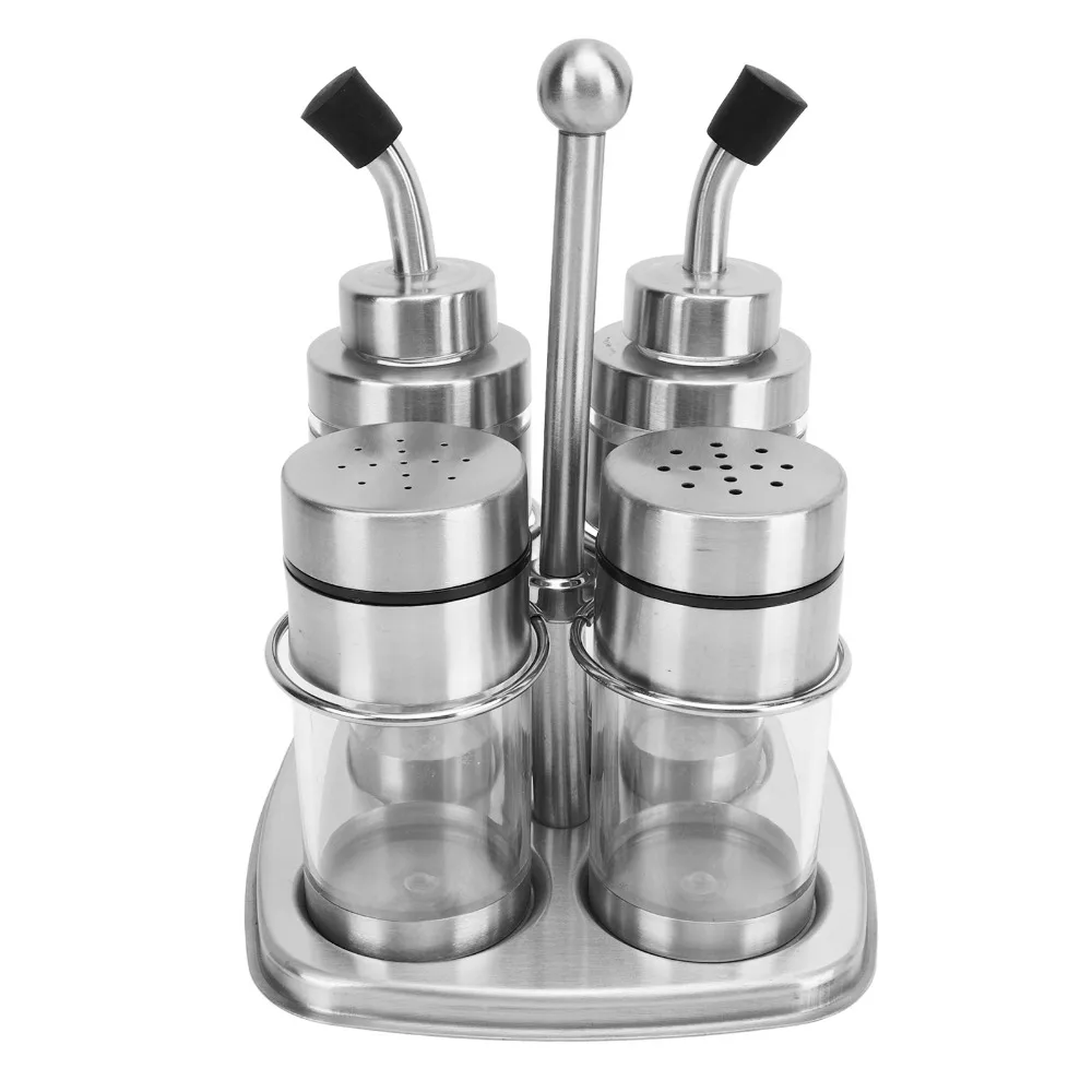 4PCS 304 Stainless Steel Seasoning Containers Empty Large Capacity Condiment Pots Easy To Clean with Base Stand Seasoning Box
4PCS 304 Stainless Steel Seasoning Containers Empty Large Capacity Condiment Pots Easy To Clean with Base Stand Seasoning Box