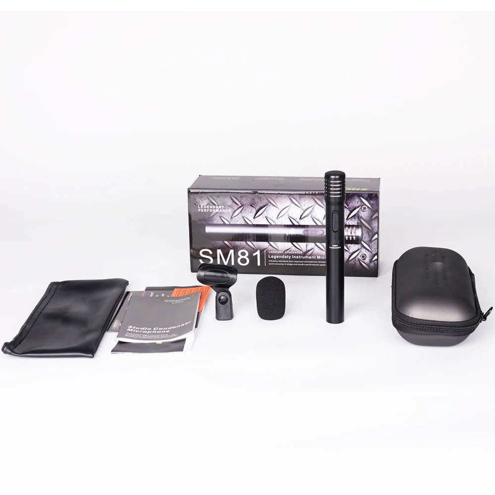EIF Sm81 Hot Selling Wholesale High Quality Studio Equipment Cardioid Condenser Instrument Microphone Sm81 for Stage Singing
EIF Sm81 Hot Selling Wholesale High Quality Studio Equipment Cardioid Condenser Instrument Microphone Sm81 for Stage Singing