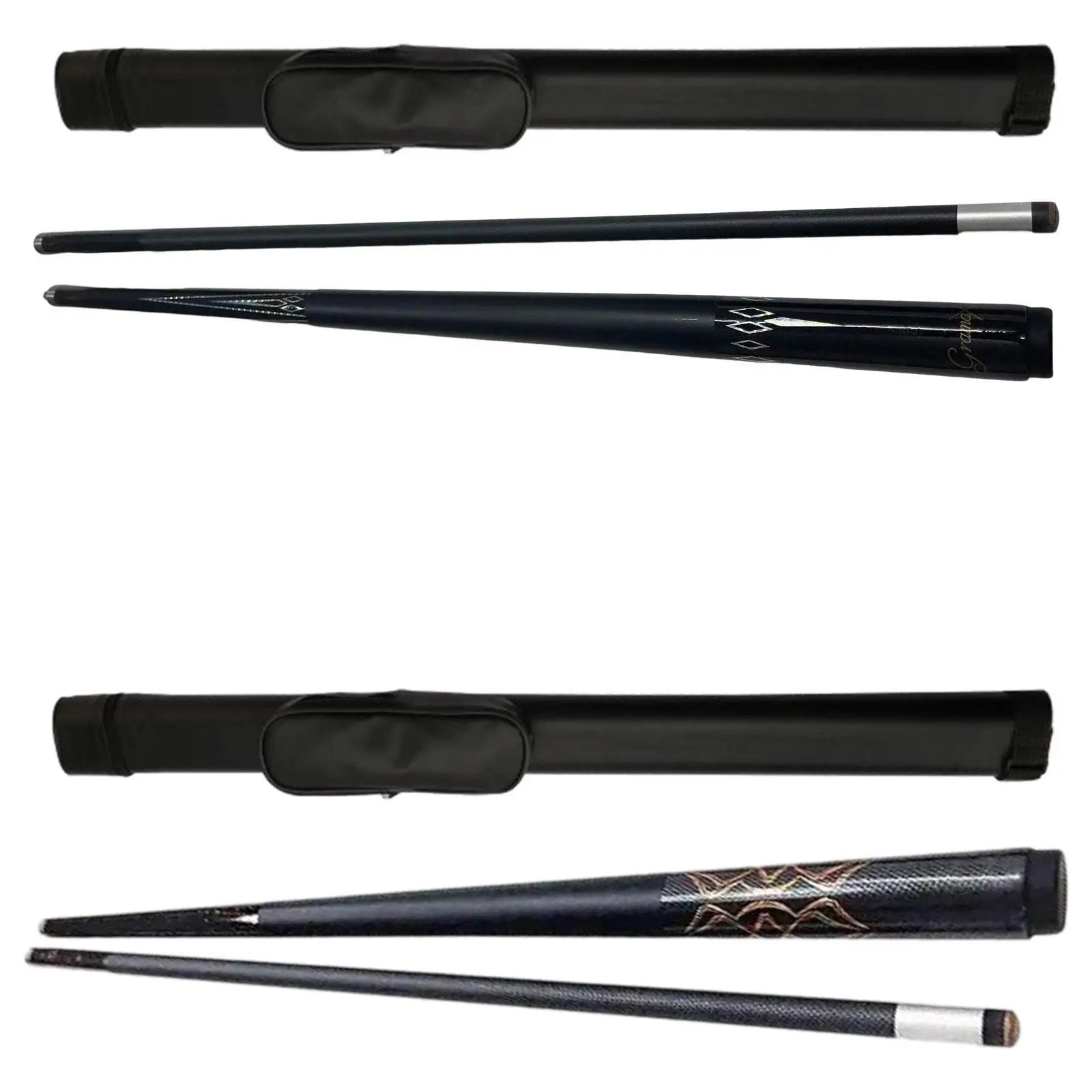 1/2 Split Pool Cue with Storage Pouch Ergonomic Stylish Portable Snooker Cue Billiard Stick for Enthusiasts Training Sports
1/2 Split Pool Cue with Storage Pouch Ergonomic Stylish Portable Snooker Cue Billiard Stick for Enthusiasts Training Sports
