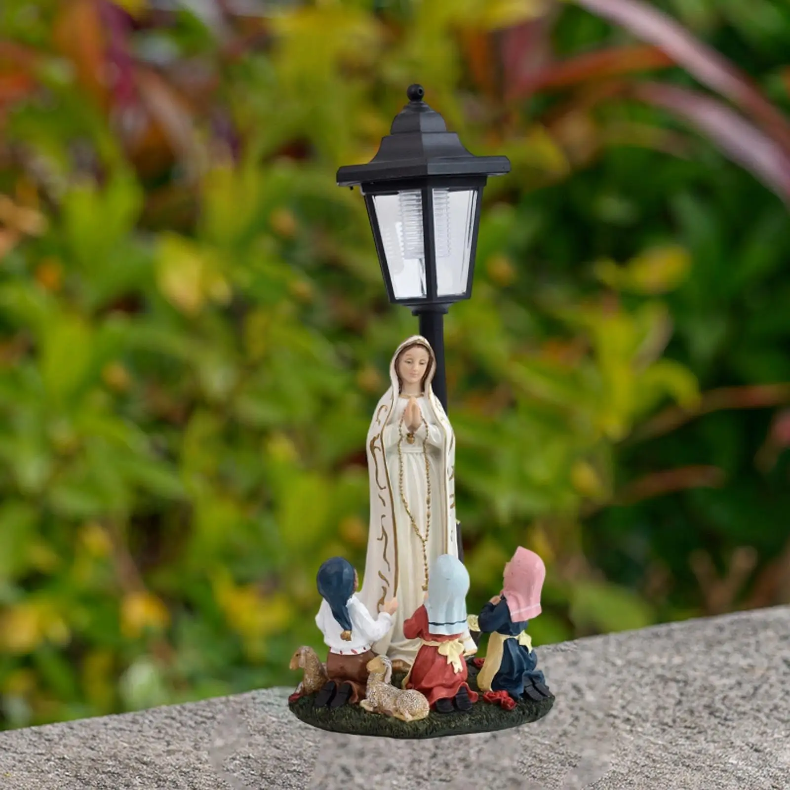 Virgin Mary in Prayer Statue with Solar Outdoor Light Gift Decoration Landscape Lamp Modern Ornament Figurine for Outside Garden
Virgin Mary in Prayer Statue with Solar Outdoor Light Gift Decoration Landscape Lamp Modern Ornament Figurine for Outside Garden