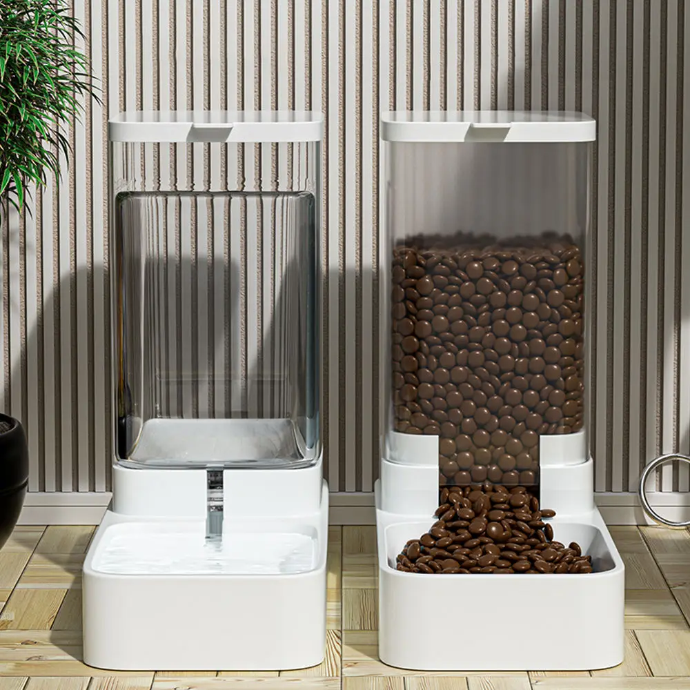 Automatic Pet Feeder Cat Dog Feeder and Water Dispenser in Set 2 Packs 1 for Small Medium Big Dog Pets Puppy Kitten
Automatic Pet Feeder Cat Dog Feeder and Water Dispenser in Set 2 Packs 1 for Small Medium Big Dog Pets Puppy Kitten