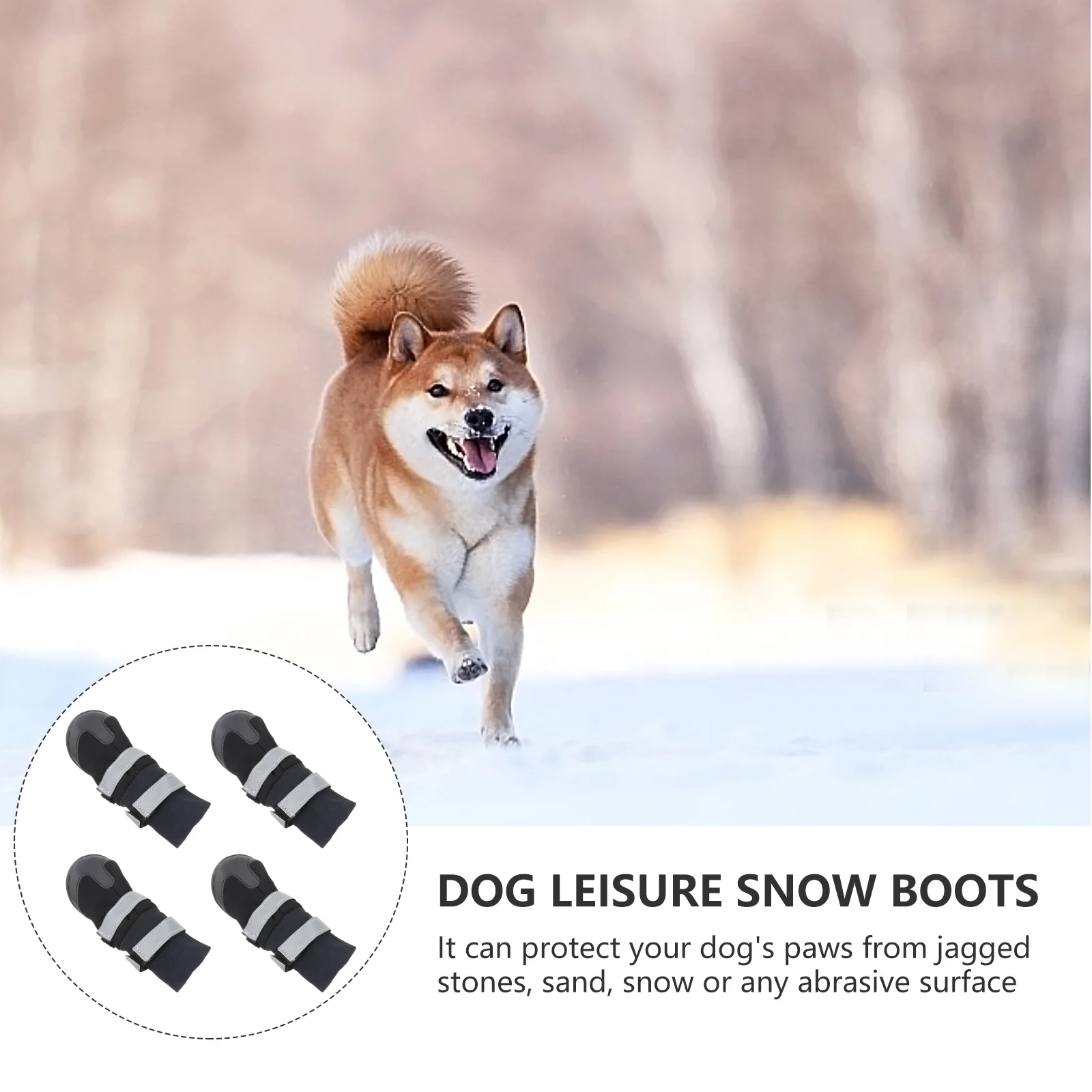 4Pcs Pet Dog Boots Size L Black for Medium Large Dogs Outdoor Sports Walking Protection Warm All-Weather Traction Soles
4Pcs Pet Dog Boots Size L Black for Medium Large Dogs Outdoor Sports Walking Protection Warm All-Weather Traction Soles