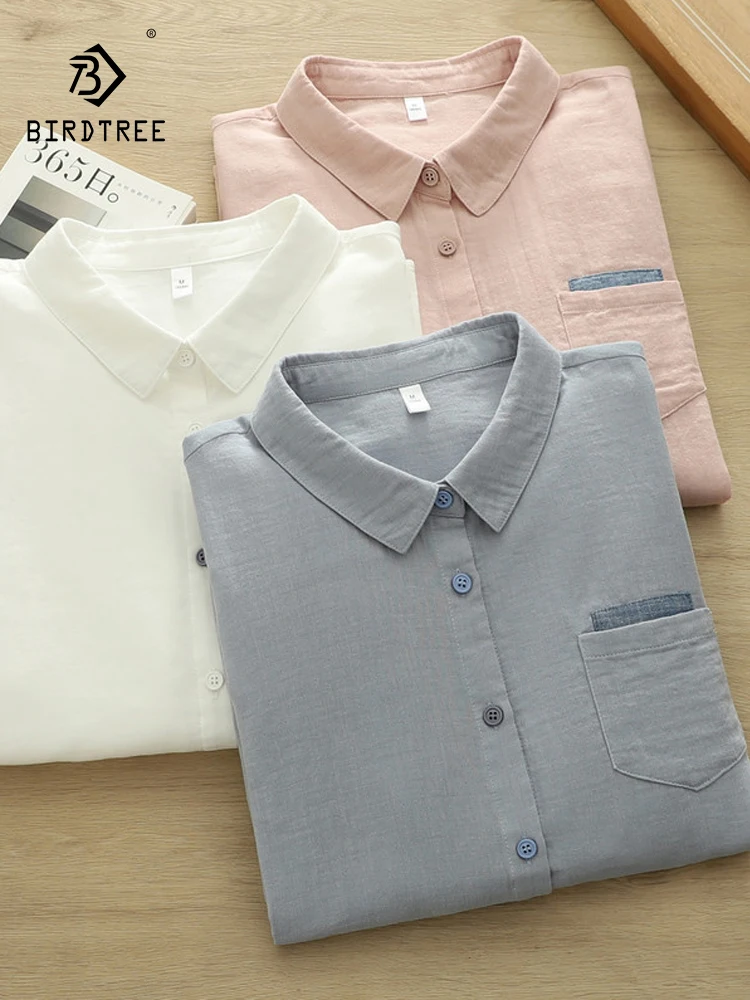 New 2026 Spring Cotton Yarn Long Sleeve Shirt, Women Turn-down Collar Pocket, Mori Girl Retro OL Commute Loose Blouse T5D923CC
New 2026 Spring Cotton Yarn Long Sleeve Shirt, Women Turn-down Collar Pocket, Mori Girl Retro OL Commute Loose Blouse T5D923CC