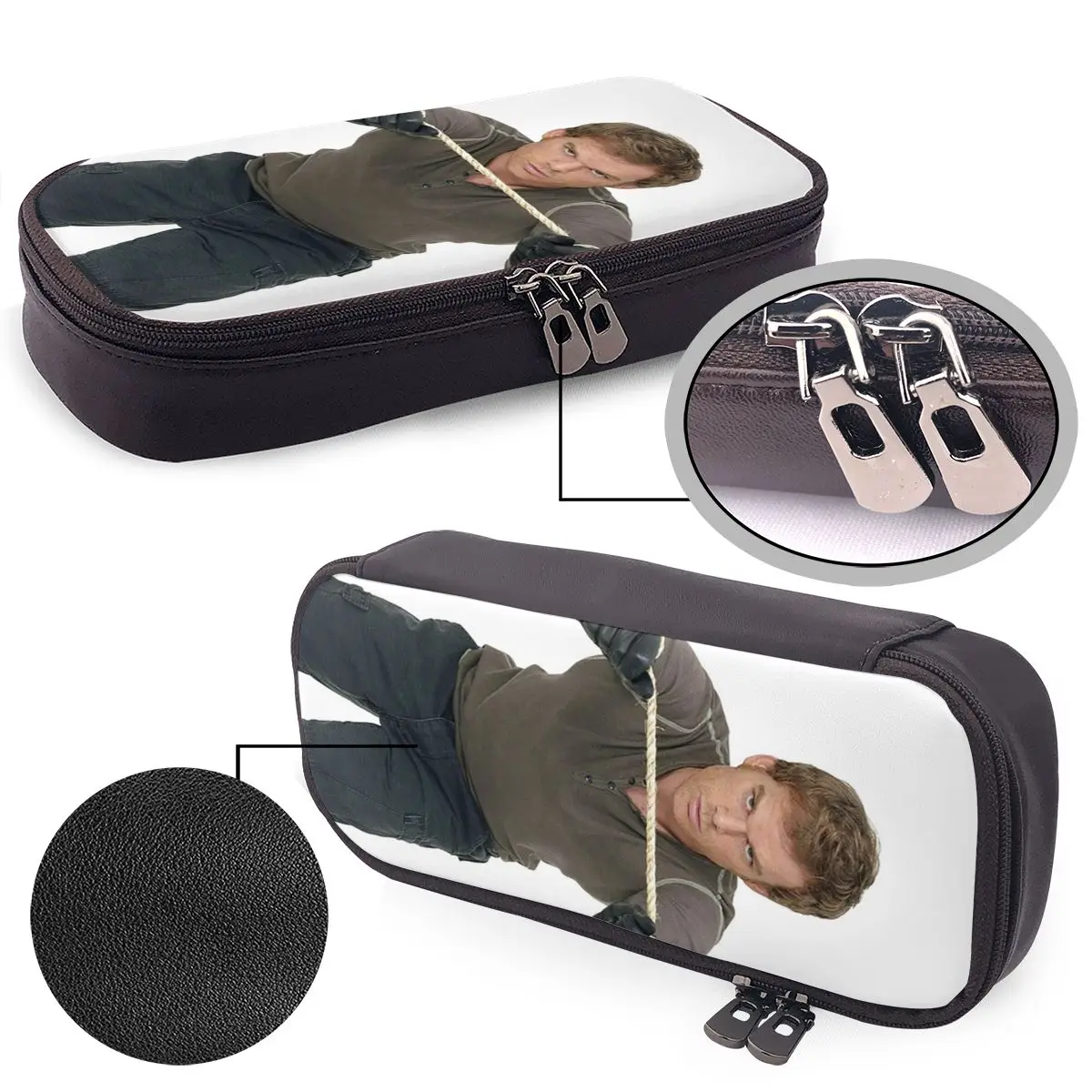 Dexter Morgan TV Series Leather Pencil Case Pen Holder Storage Stationery Supplies Large Capacity Pen Box Pencil Bag for Gifts
Dexter Morgan TV Series Leather Pencil Case Pen Holder Storage Stationery Supplies Large Capacity Pen Box Pencil Bag for Gifts